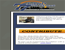 Tablet Screenshot of lapd77thfoundation.org